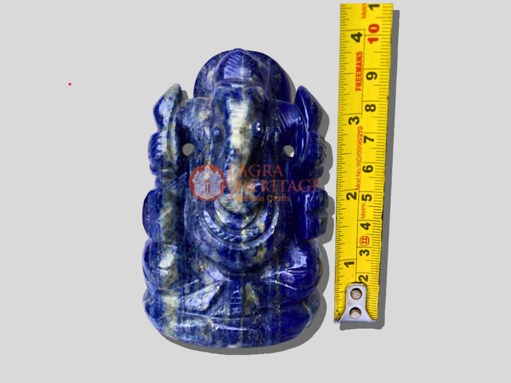 Lapis Lazuli Ganesha Ganpati Religious Sculpture